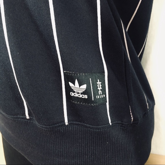 Adidas Eason Chan Extremely Rare Blue Striped Crew